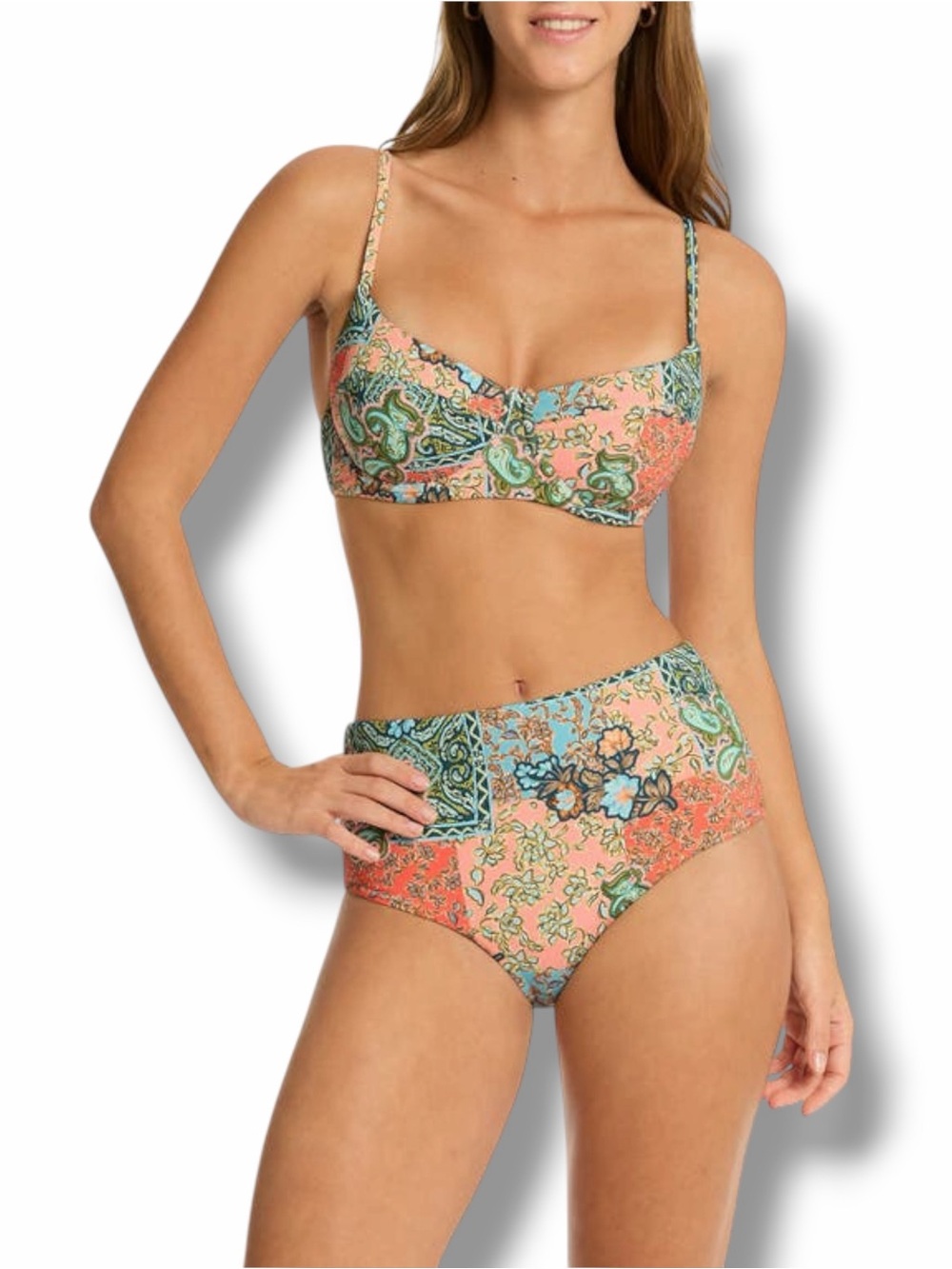 SEA LEVEL  Bikini Set Java Underwire Top & Java High Waist Bottoms